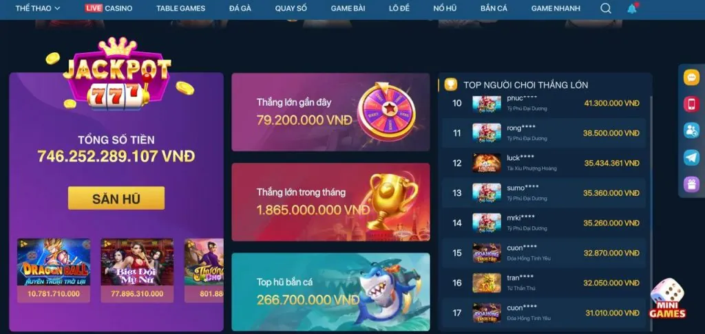 Thưởng nạp đầu 100%